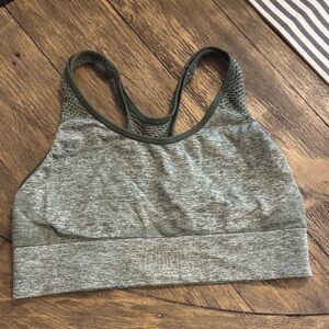 PINK Victoria's Secret Olive Sports Bra